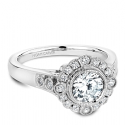 CrownRing  Engagement Ring B091-01A