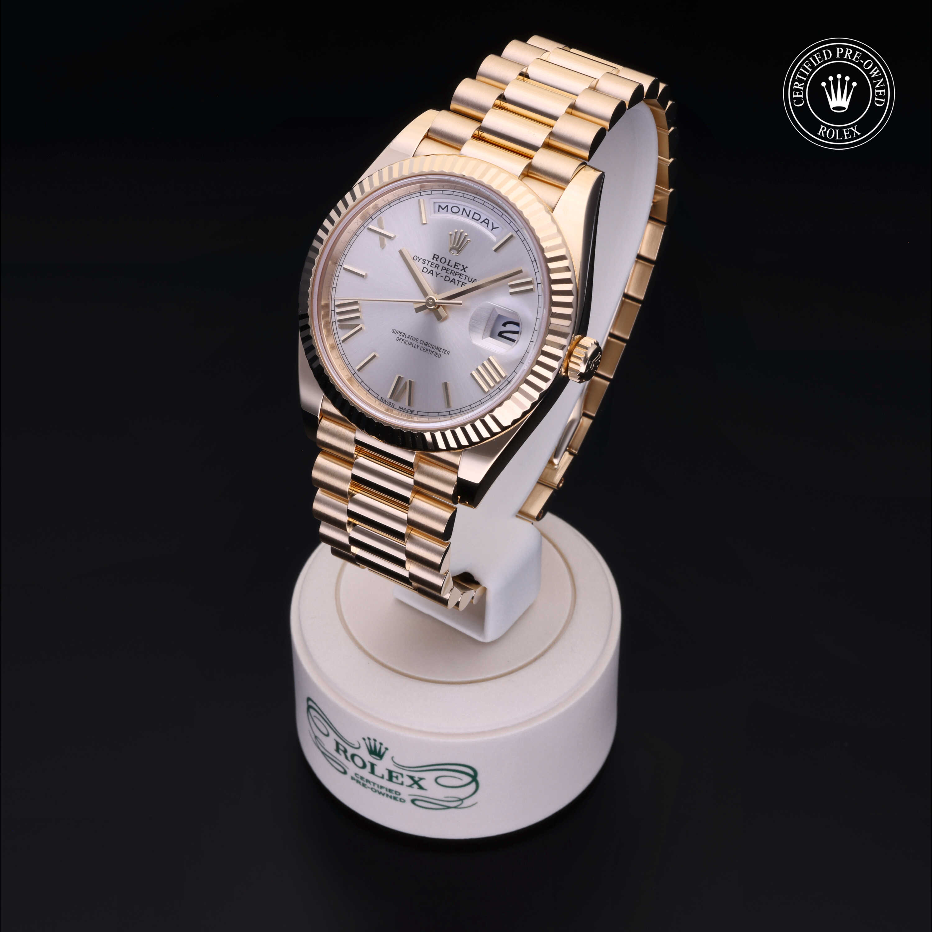 Rolex Day-Date in Gold 18 Carat Yellow M228238-0002 at Gruno's Diamonds