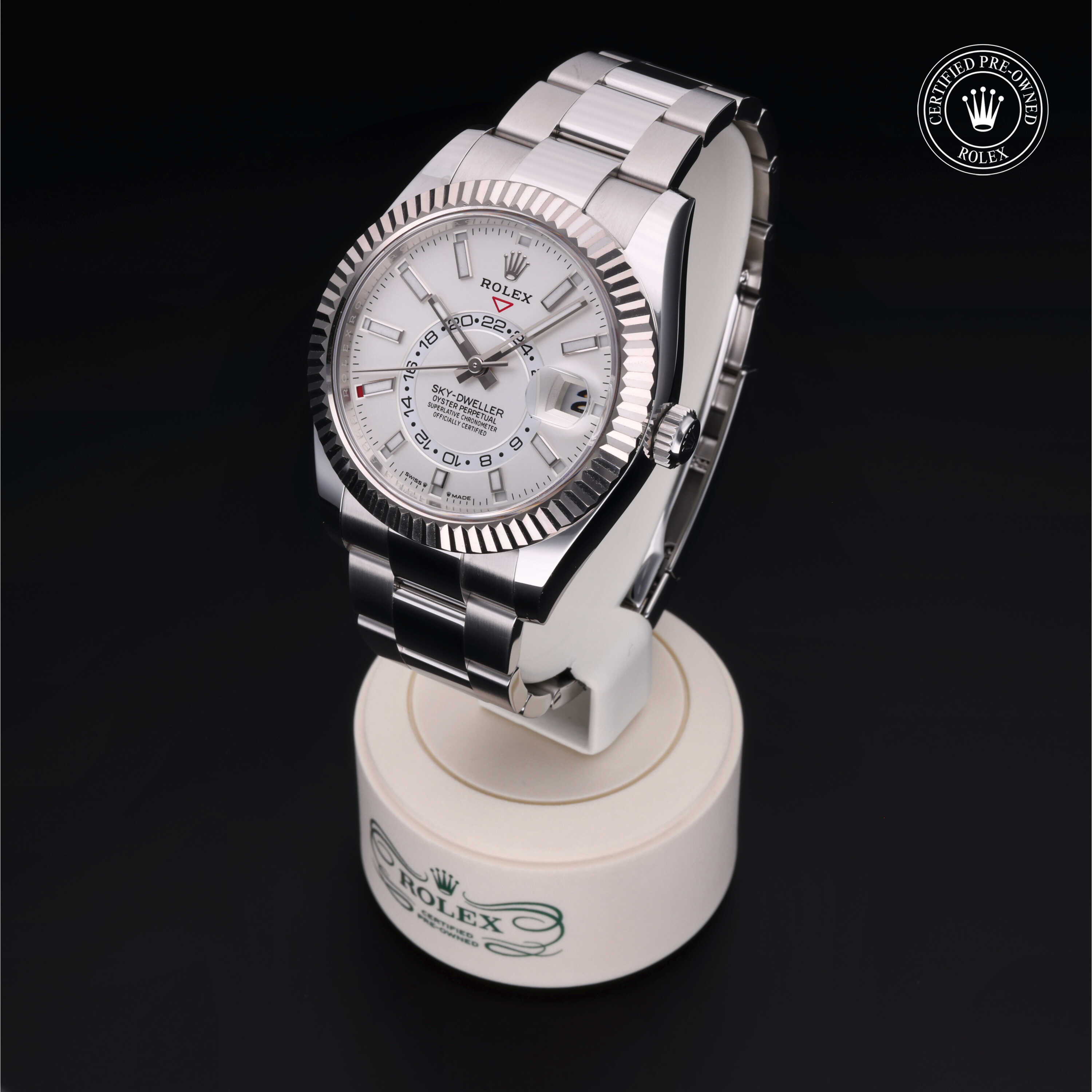Rolex Sky-Dweller in Rolesor 18 Carat White M336934-0003 at Gruno's Diamonds