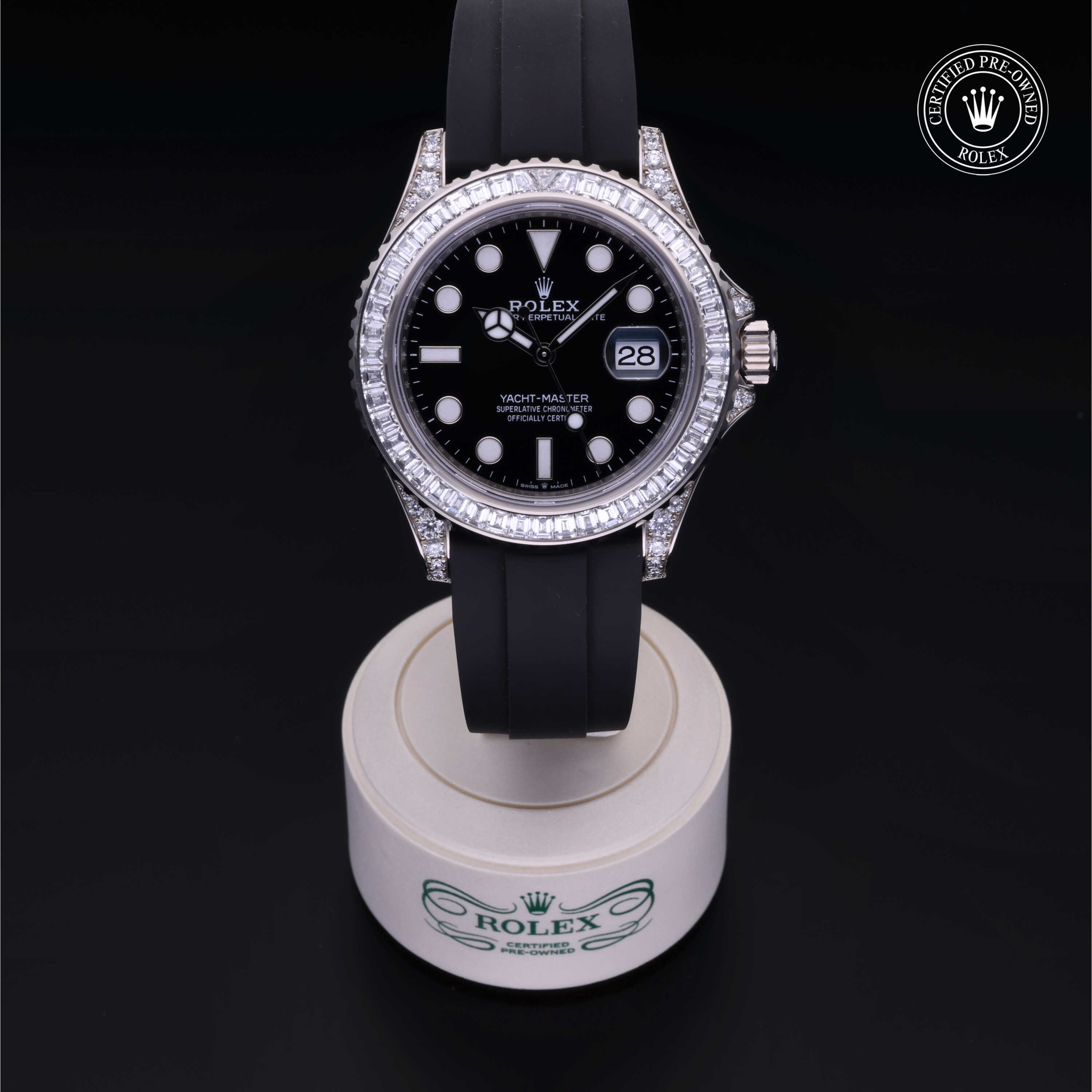 Rolex Yacht-Master in Gold 18 Carat White M226679TBR-0003 at Gruno's Diamonds