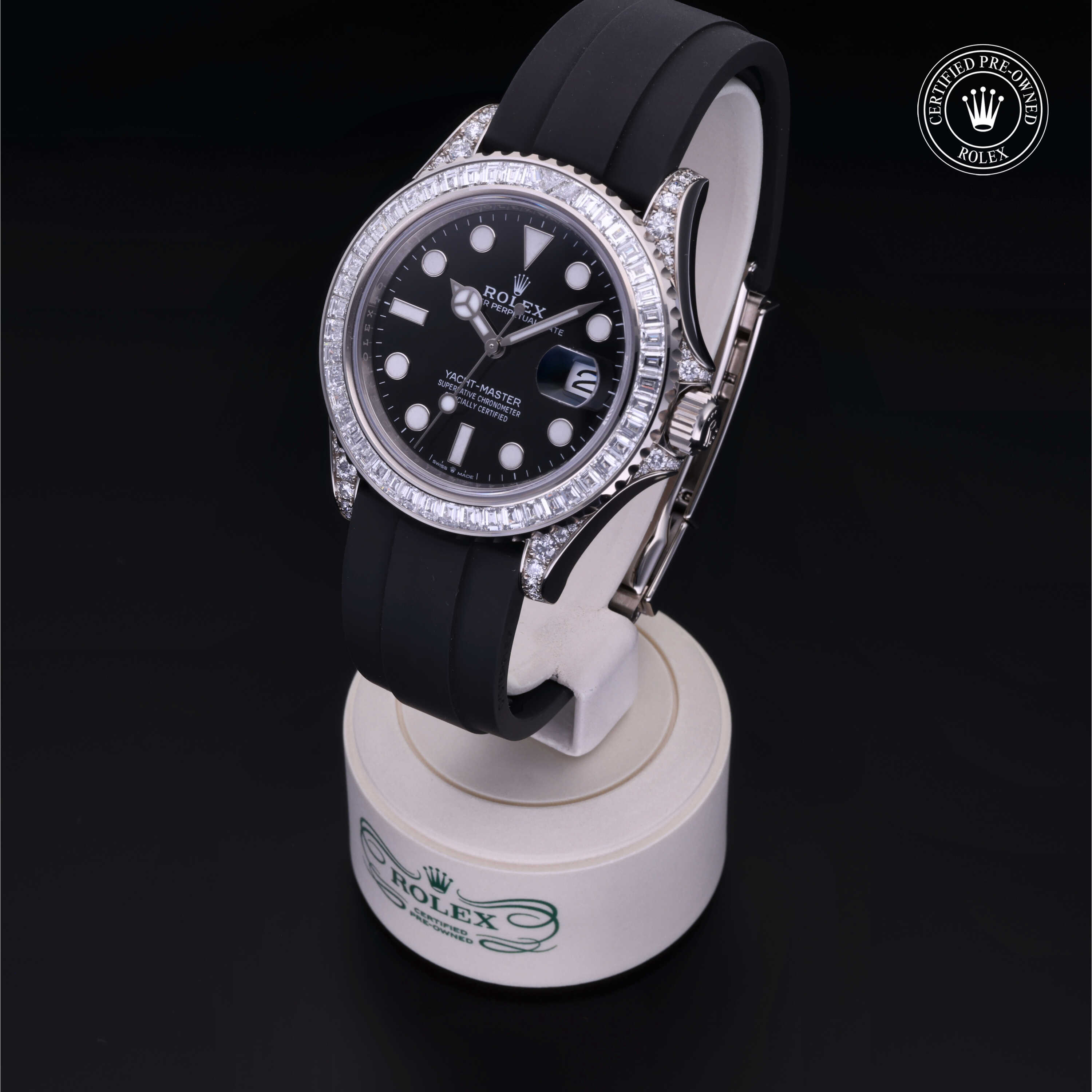 Rolex Yacht-Master in Gold 18 Carat White M226679TBR-0003 at Gruno's Diamonds