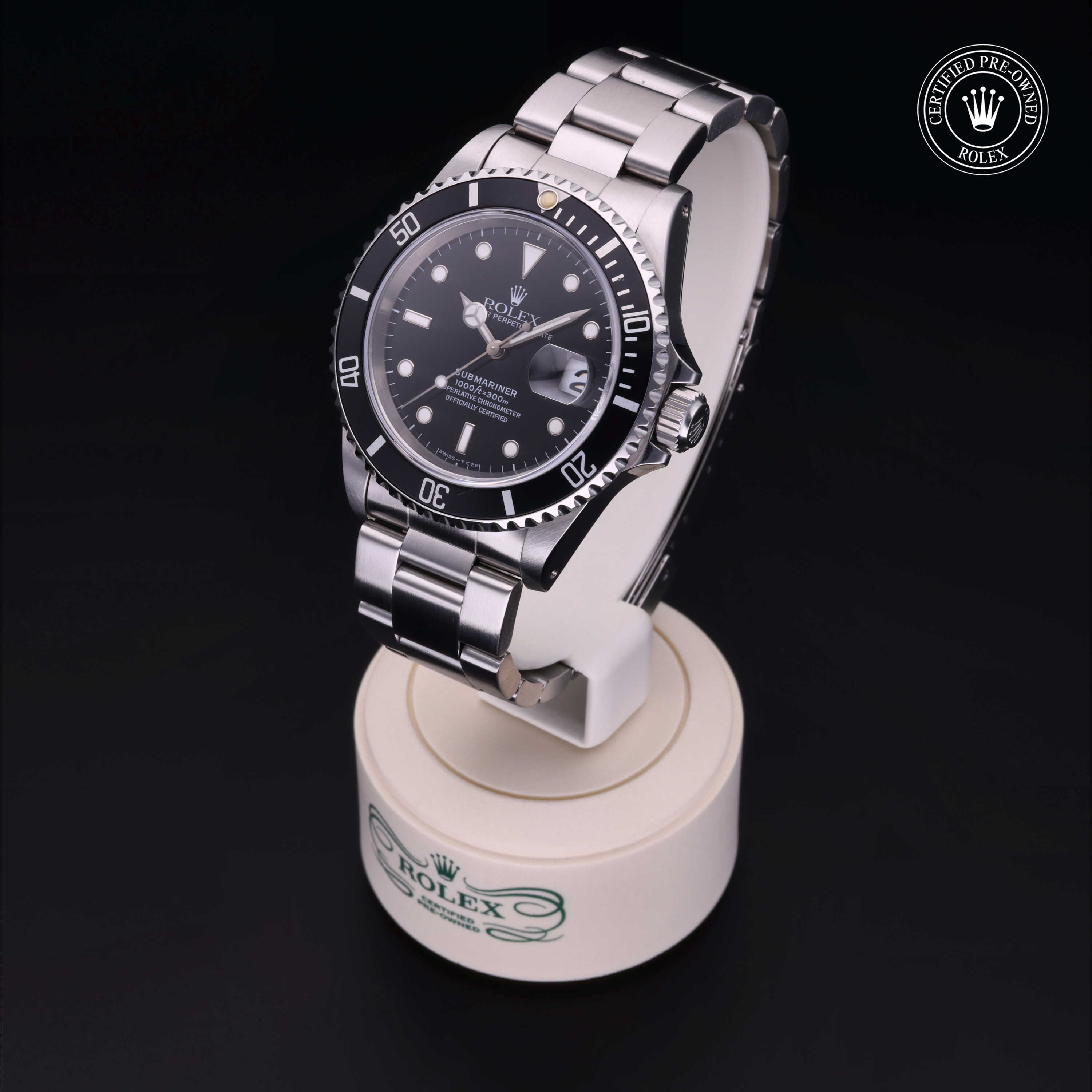 Rolex Submariner in Steel M16610-0004 at Gruno's Diamonds