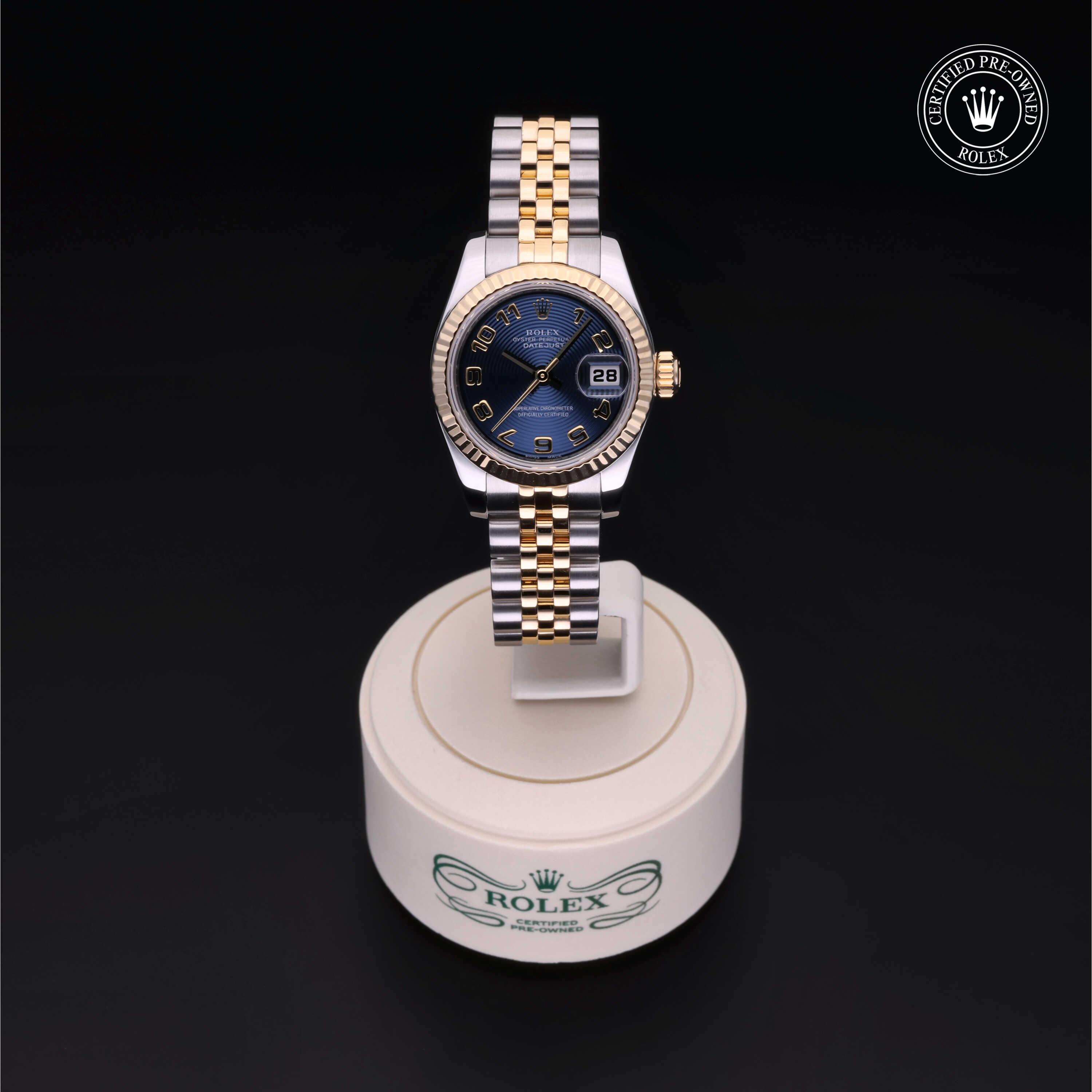 Rolex Lady-Datejust in Rolesor 18 Carat Yellow M179173-0101 at Gruno's Diamonds