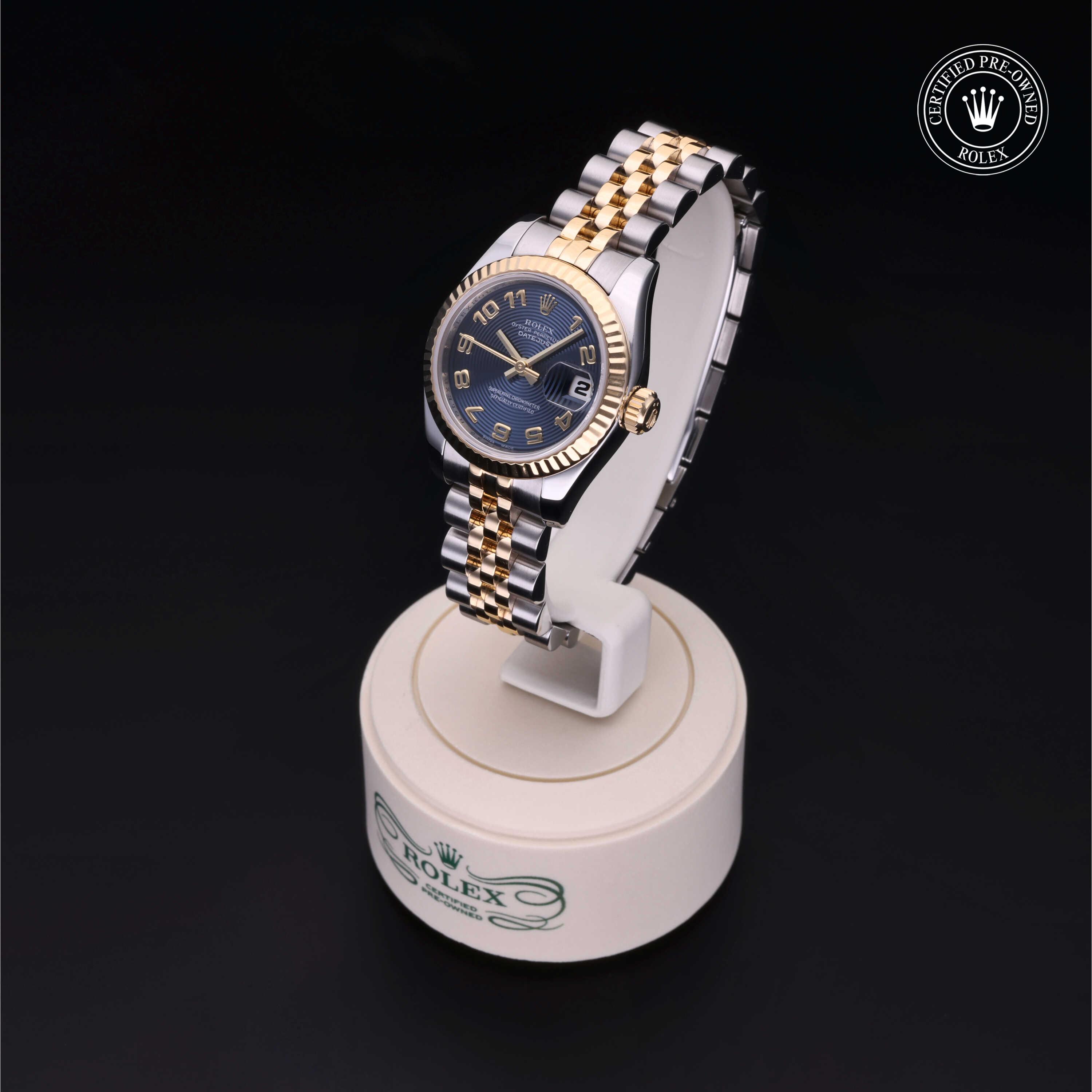 Rolex Lady-Datejust in Rolesor 18 Carat Yellow M179173-0101 at Gruno's Diamonds