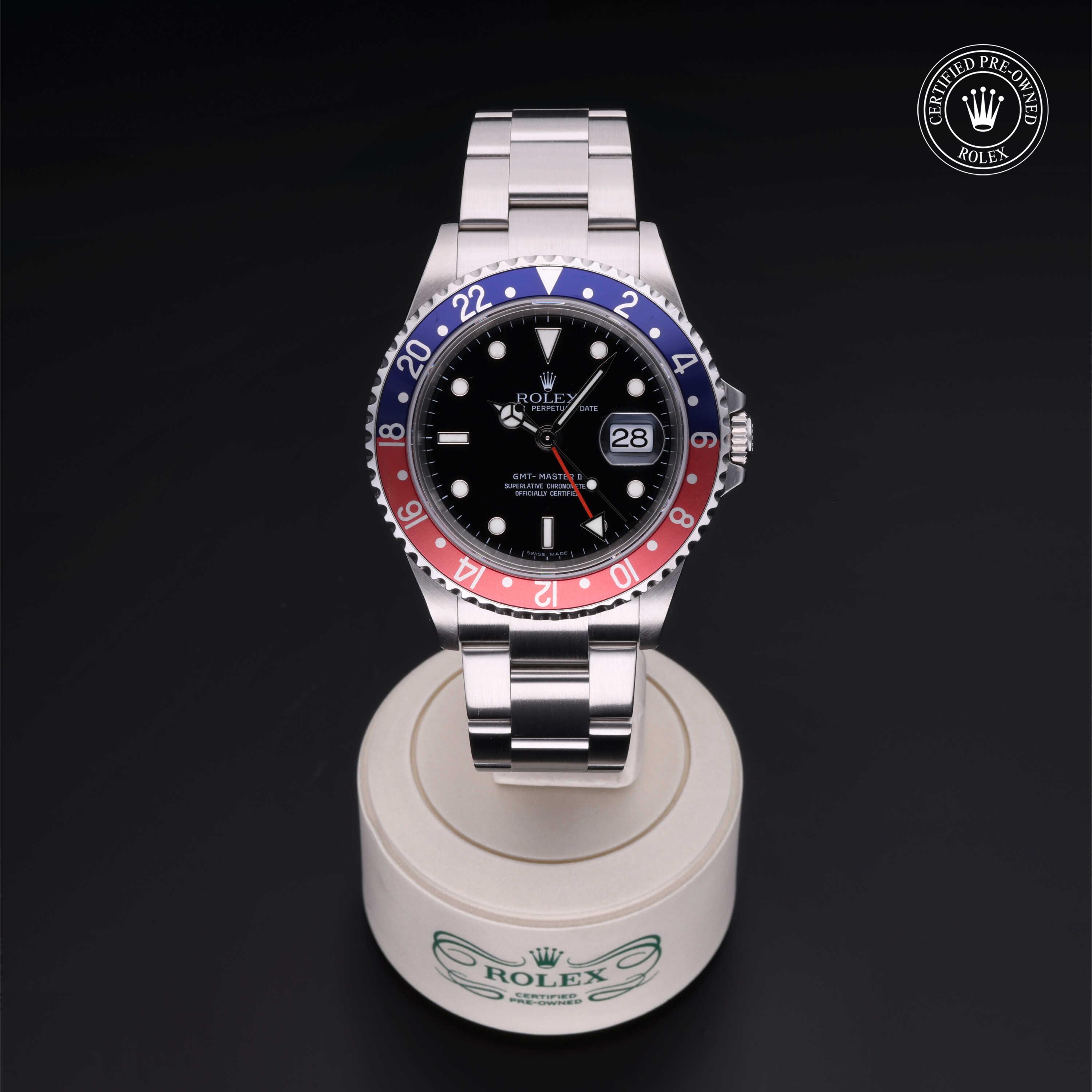 Rolex GMT-Master II in Steel M16710BLRO-0005 at Gruno's Diamonds