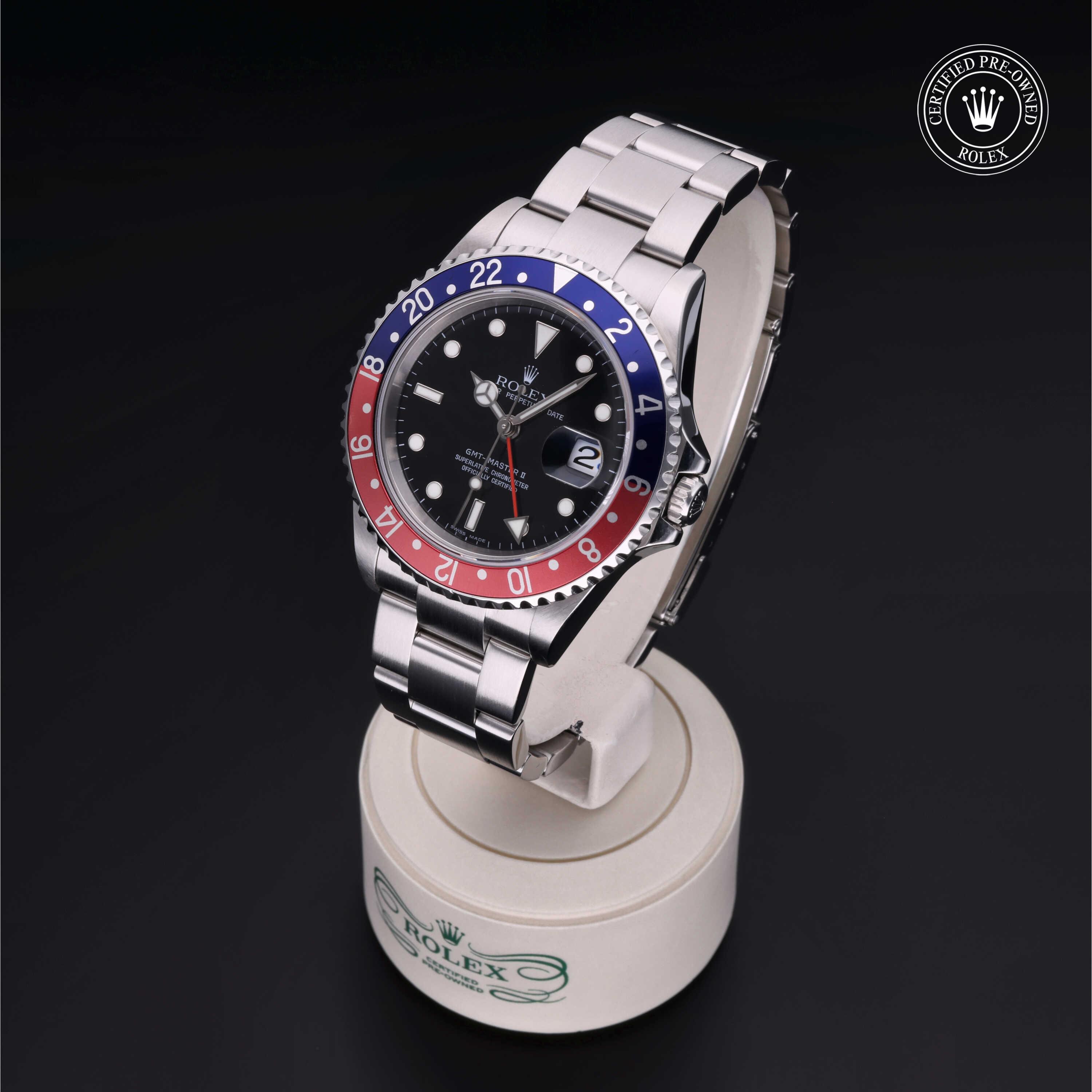 Rolex GMT-Master II in Steel M16710BLRO-0005 at Gruno's Diamonds