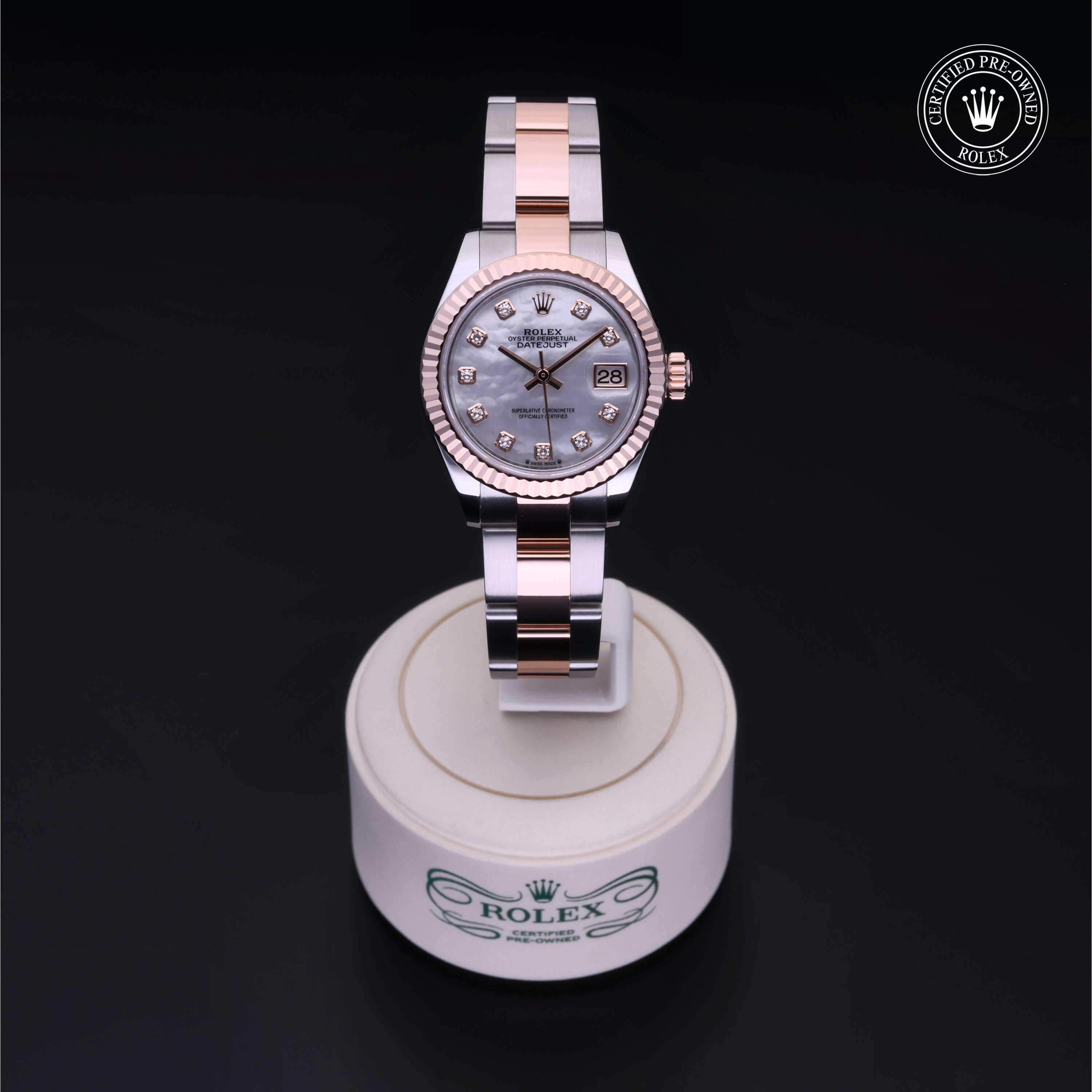 Rolex Lady-Datejust in Rolesor 18 Carat Red M279171-0014 at Gruno's Diamonds