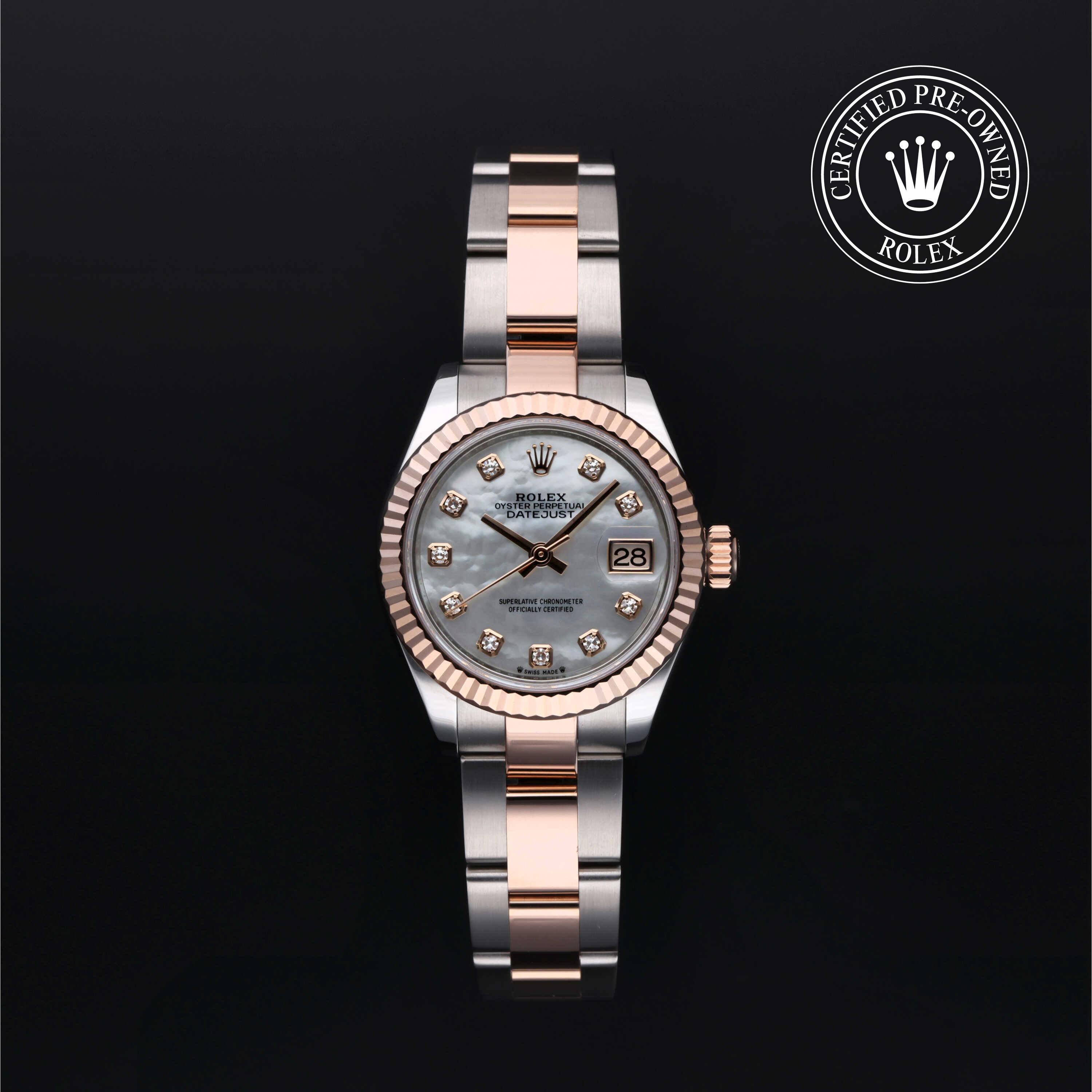 Rolex Lady-Datejust in Rolesor 18 Carat Red M279171-0014 at Gruno's Diamonds