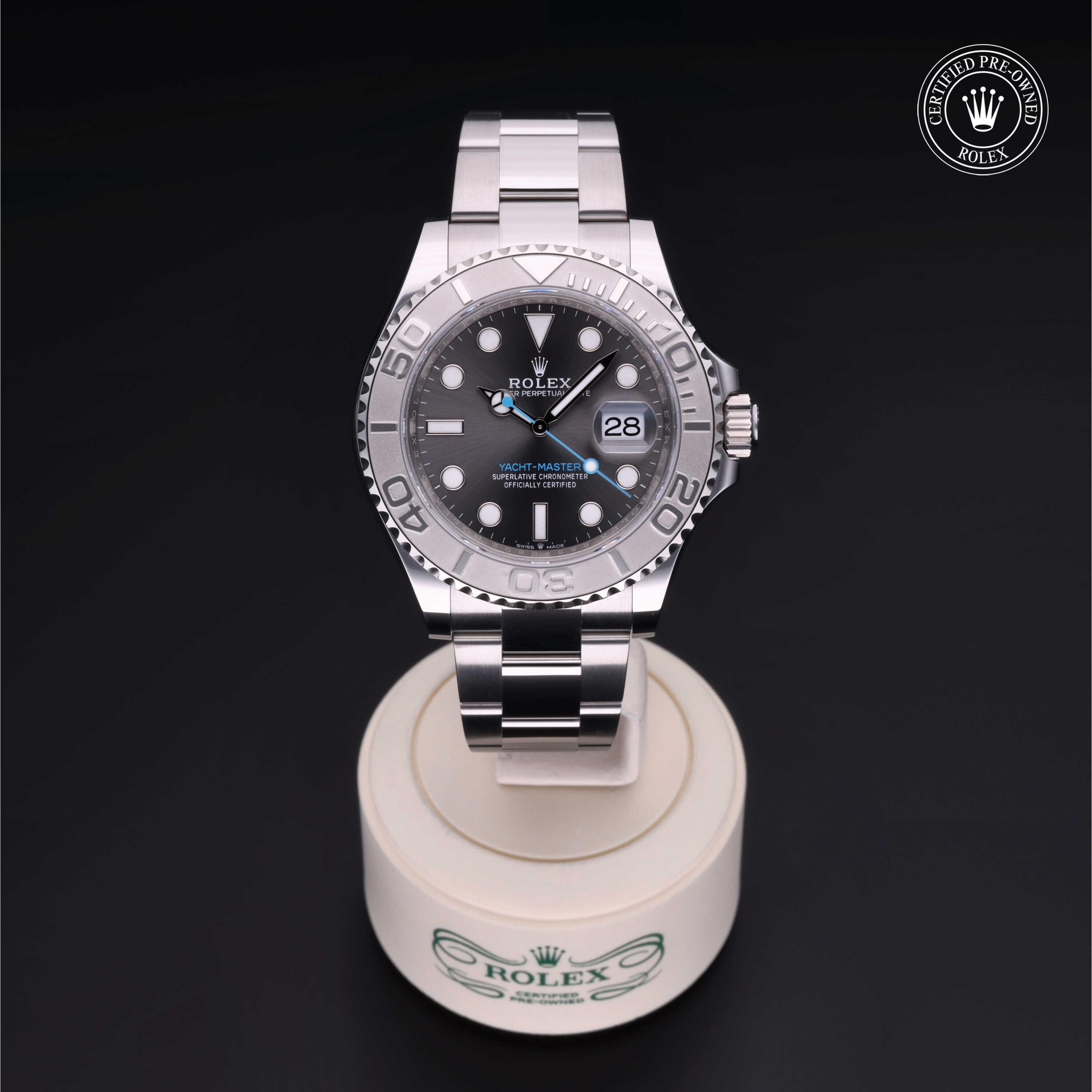 Rolex Yacht-Master in Rolesium Platinum M126622-0001 at Gruno's Diamonds