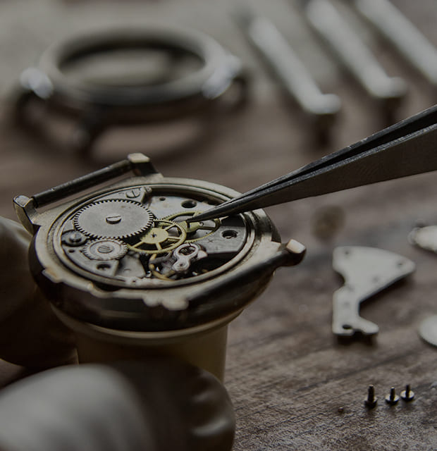 Watch being repaired